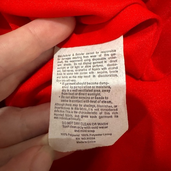 Alyce Paris Red Women's Skirt shiny formal fitted - Picture 5 of 8